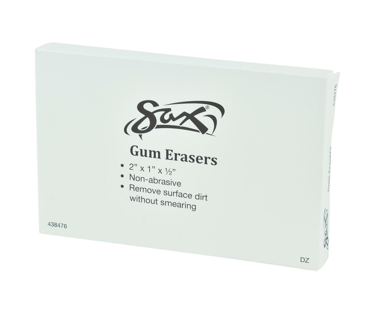 ERASER SAX GUM ART 2X1X1/2 PACK OF 12