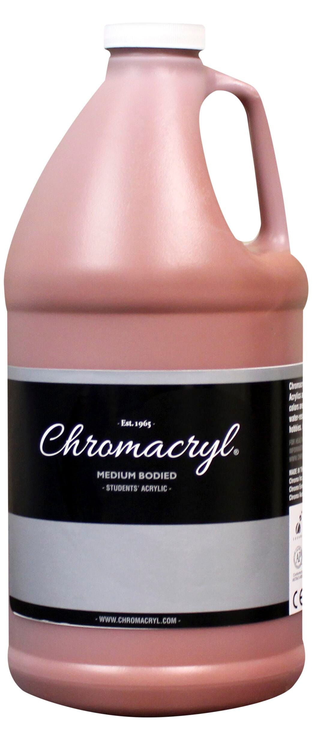 PAINT ACRYLIC STUDENTS CHROMACRYL BURNT SIENNA HALF GALLON
