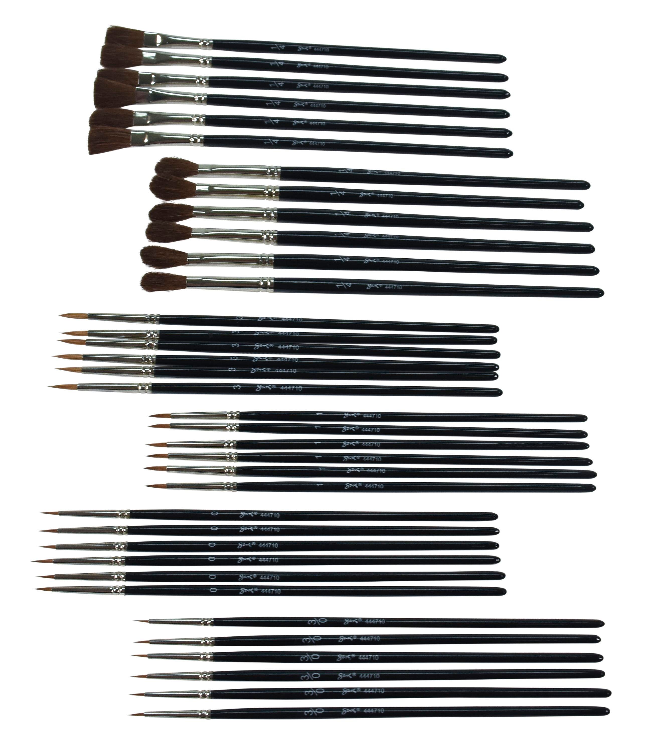 BRUSH COMBINATION WATERCOLOR SET OF 36