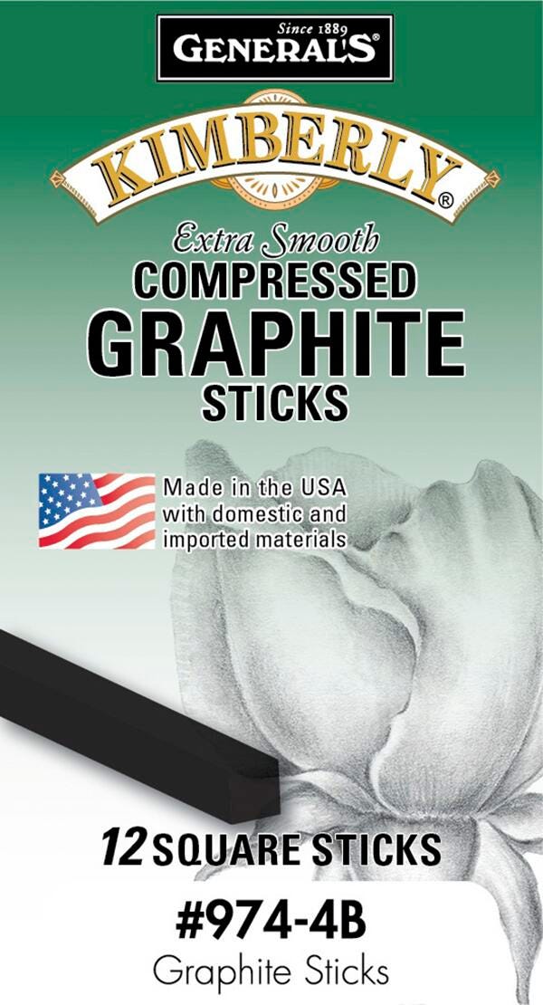 GRAPHITE STICKS COMP GENERALS KIMBERLY 4B PACK OF 12