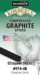 GRAPHITE STICKS COMP GENERALS KIMBERLY 4B PACK OF 12