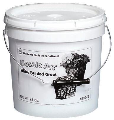 GROUT WHITE DRY SET 25 LB