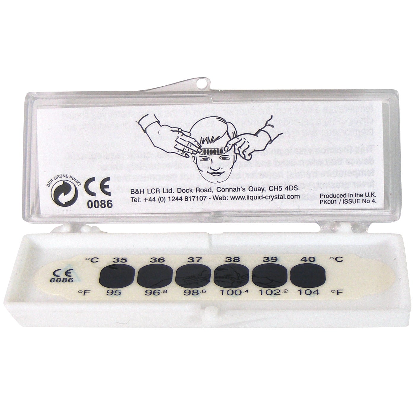 Fever Strip Forehead Temp Pk10