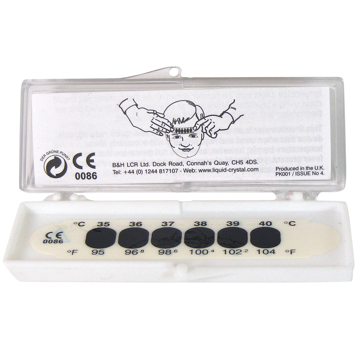 Fever Strip Forehead Temp Pk10