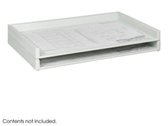 TRAY GIANT STACKING 42 1/2 X 32 1/2 INSIDE DIM WHITE SET OF 2