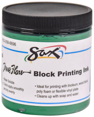 INK BLOCK PRINTING SAX 8 OZ GREEN