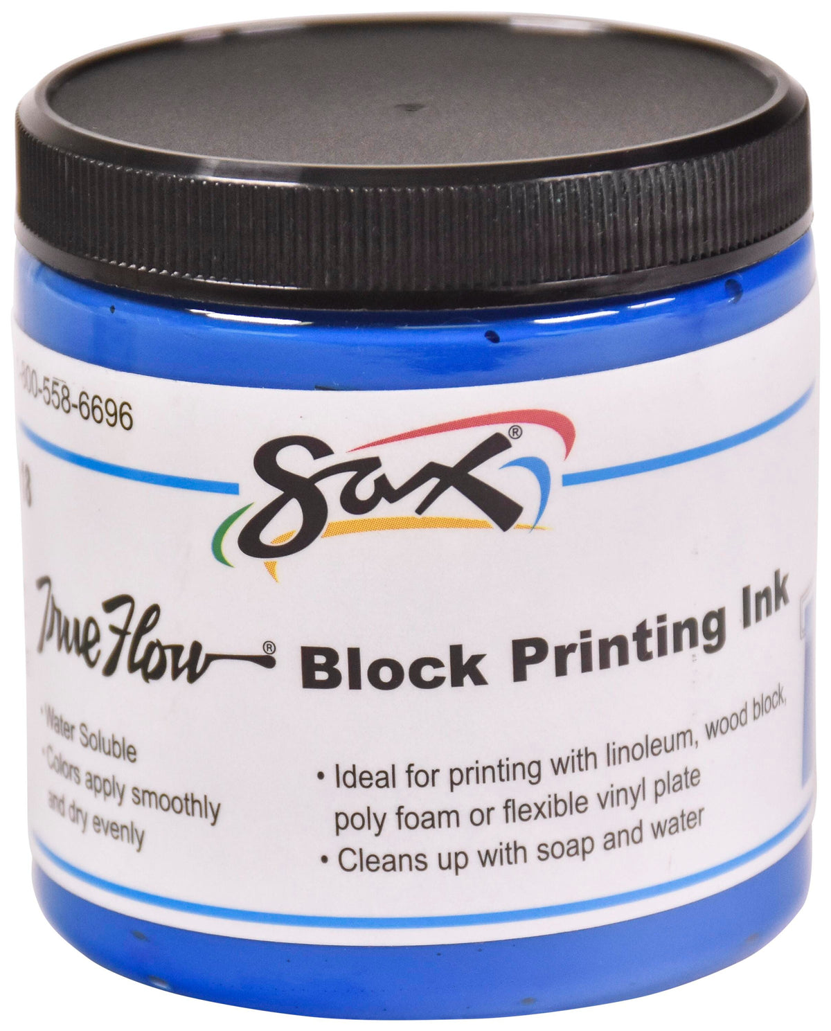 INK BLOCK PRINTING SAX 8 OZ PRIMARY BLUE
