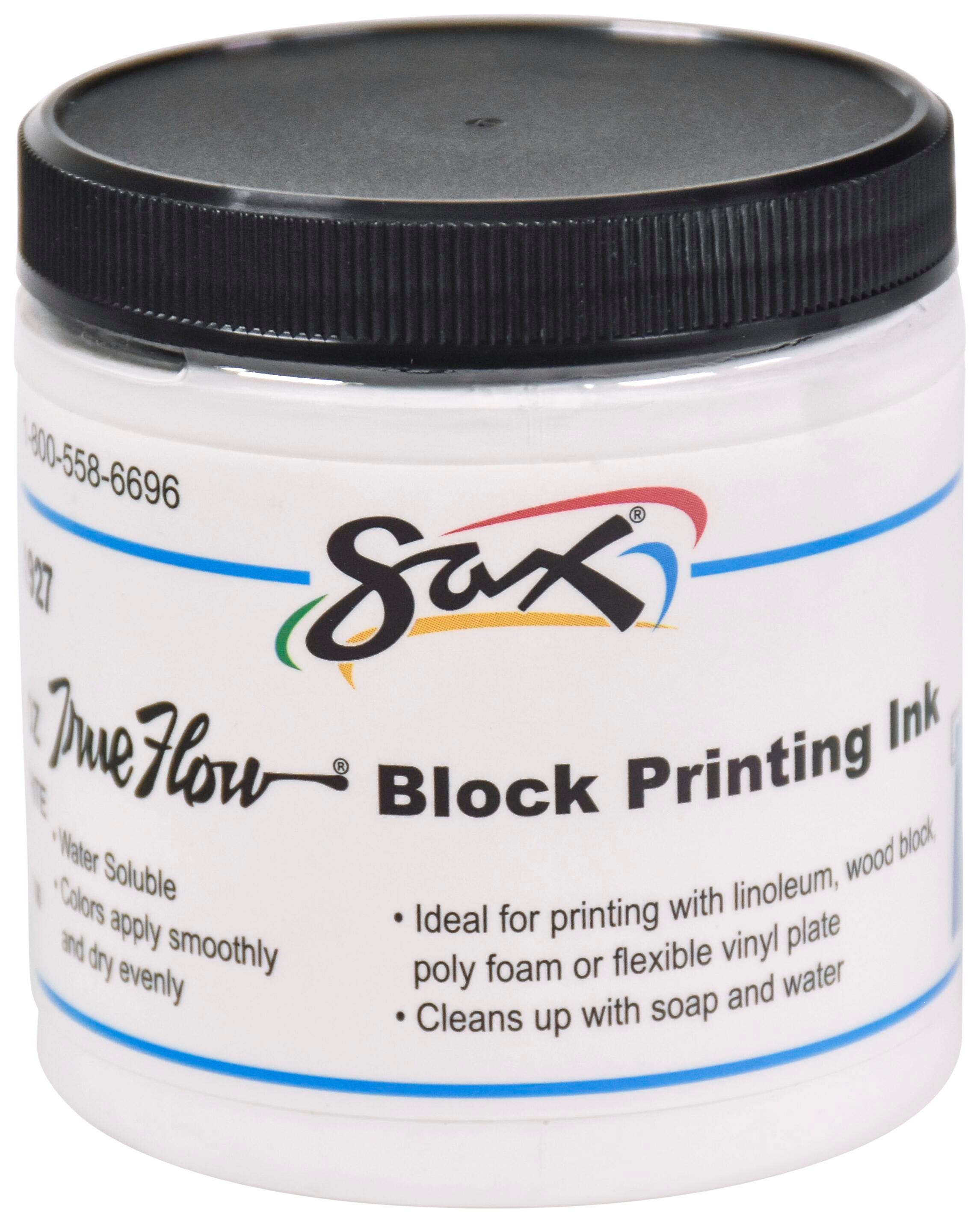 INK BLOCK PRINTING SAX 8 OZ WHITE