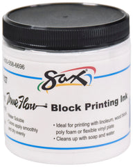 INK BLOCK PRINTING SAX 8 OZ WHITE