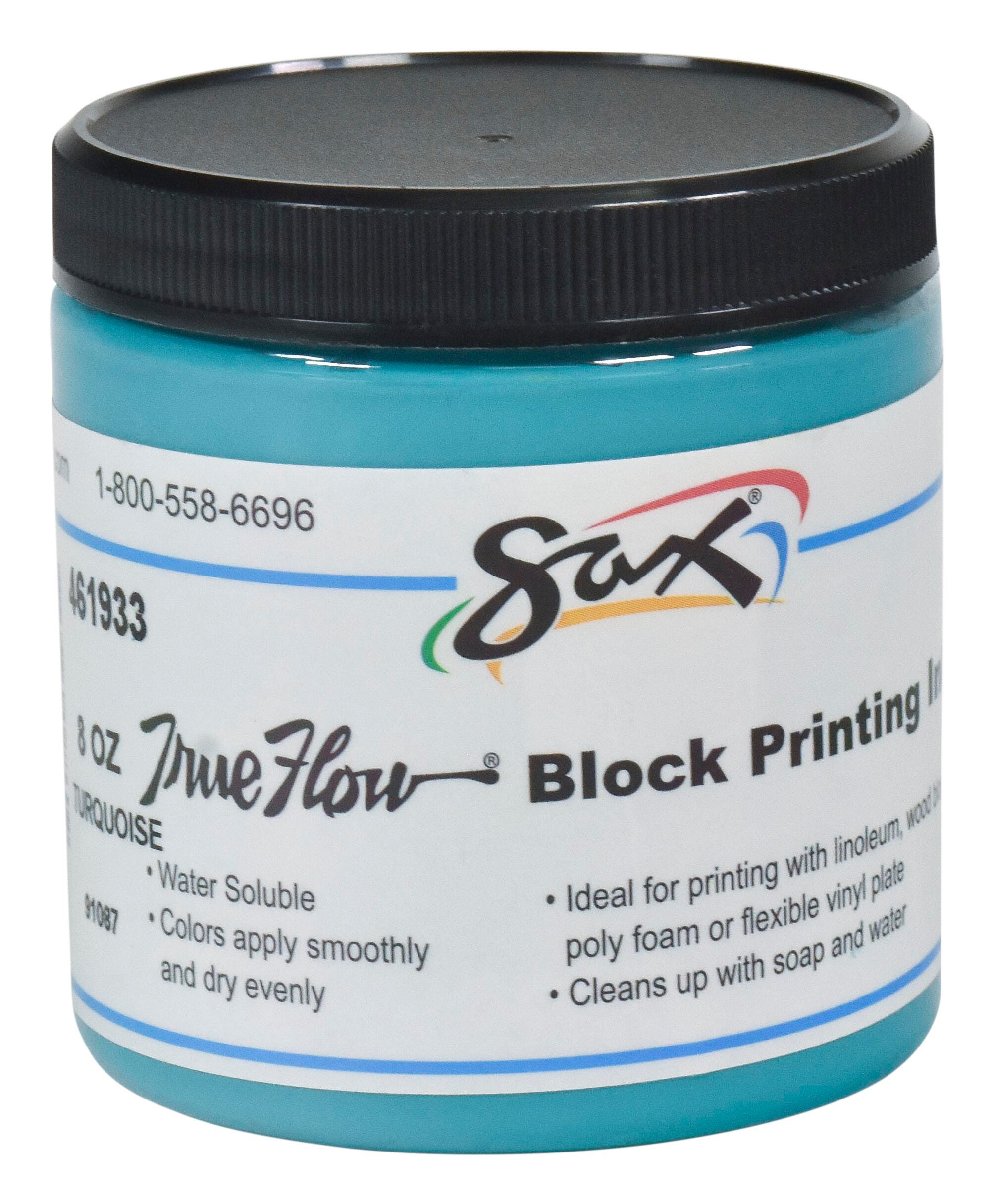 INK BLOCK PRINTING SAX 8 OZ TURQUOISE
