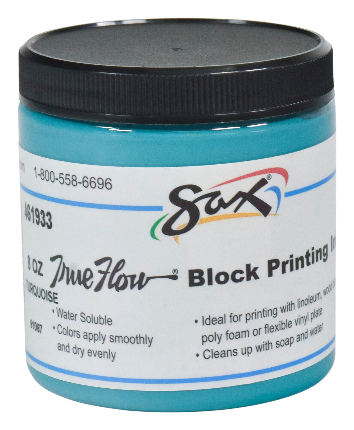 INK BLOCK PRINTING SAX 8 OZ TURQUOISE