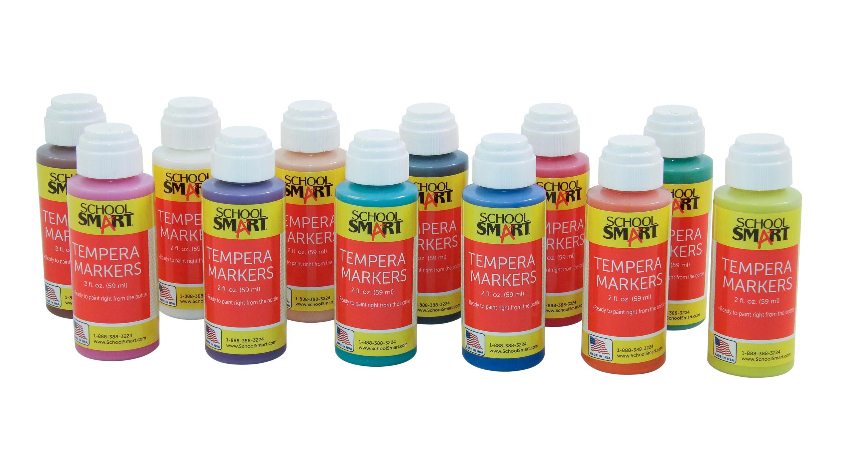 PAINT TEMPERA SCHOOL SMART DAUBER SET OF 12