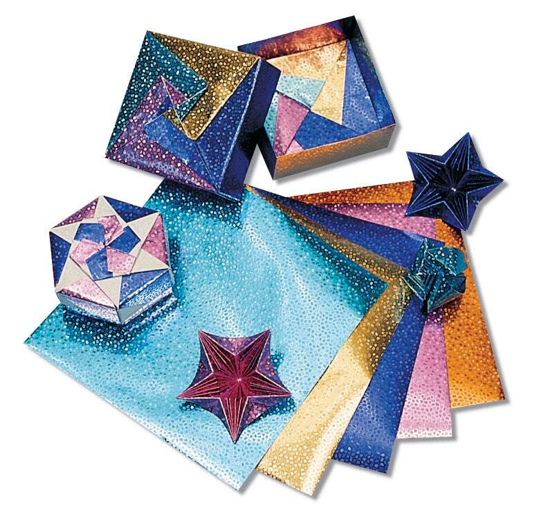 PAPER ORIGAMI HYGLOSS 6X6 IN EMBOSSED 100 SHTS
