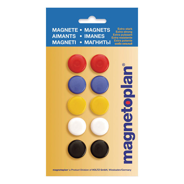 Magnetoplan-Signal Magnet - 20 mm (Pack of 10) - Assorted Color