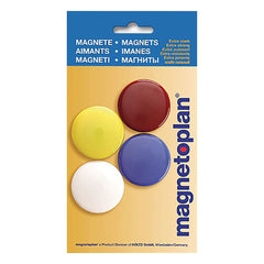 Magnetoplan-Signal Magnet - 40 mm (Pack of 4) - Assorted Color