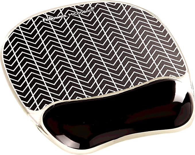 FELLOWES PHOTO GEL MOUSE WRIST SUPPORT- CHEVRON