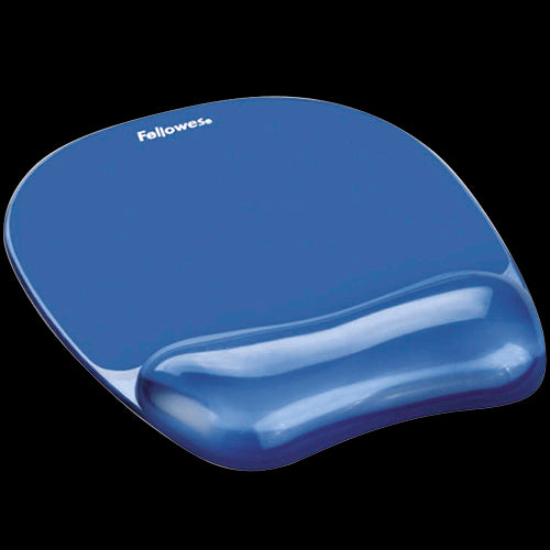 FELLOWES CRYSTAL™ GEL MOUSE WRIST SUPPORT - BLUE