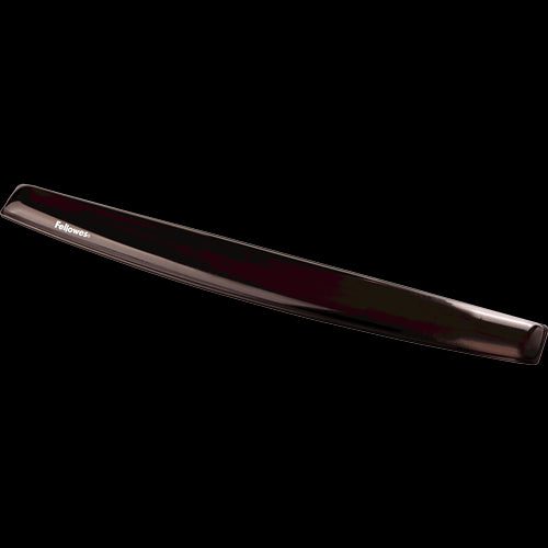 FELLOWES CRYSTAL™ GEL KETBOARD WRIST SUPPORT - BLACK