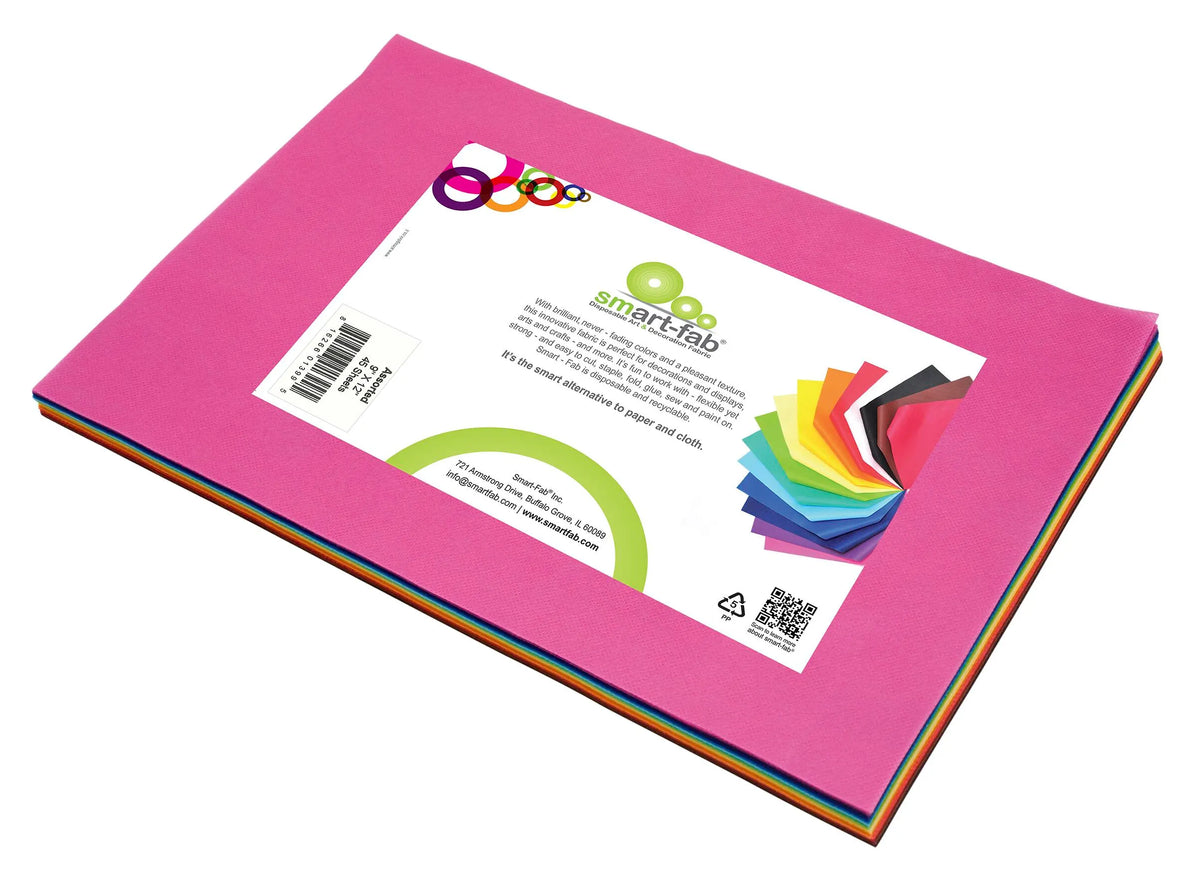FABRIC SMART FAB 9X12 SHEETS ASST PACK OF 45