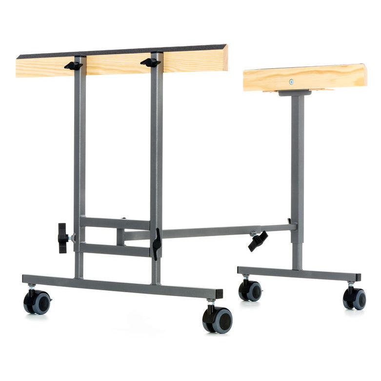 Height adjustable mobile stand for diatonic and chromatic instruments