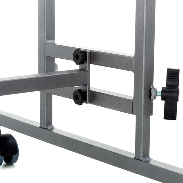 Height adjustable mobile stand for diatonic and chromatic instruments