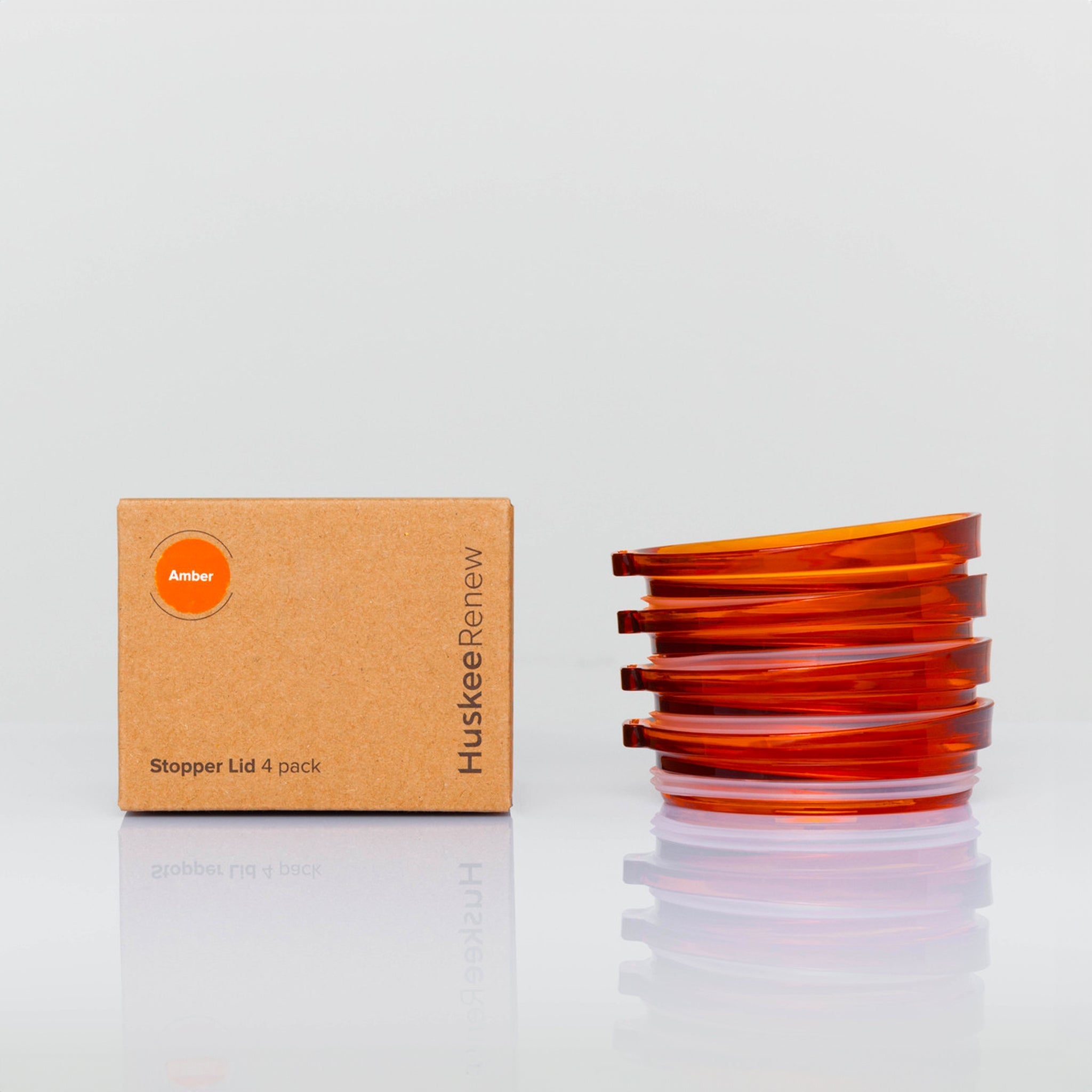 Universal HuskeeRenew Lid 4-pack - Amber