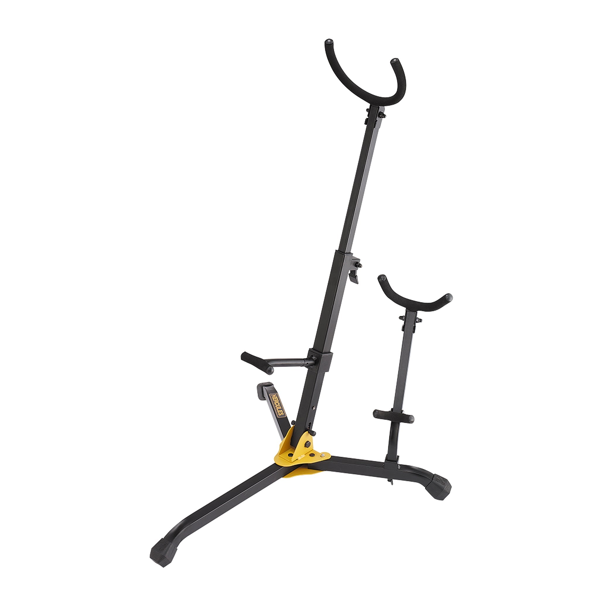 Hercules baritone saxophone stand with alto / tenor saxophone peg