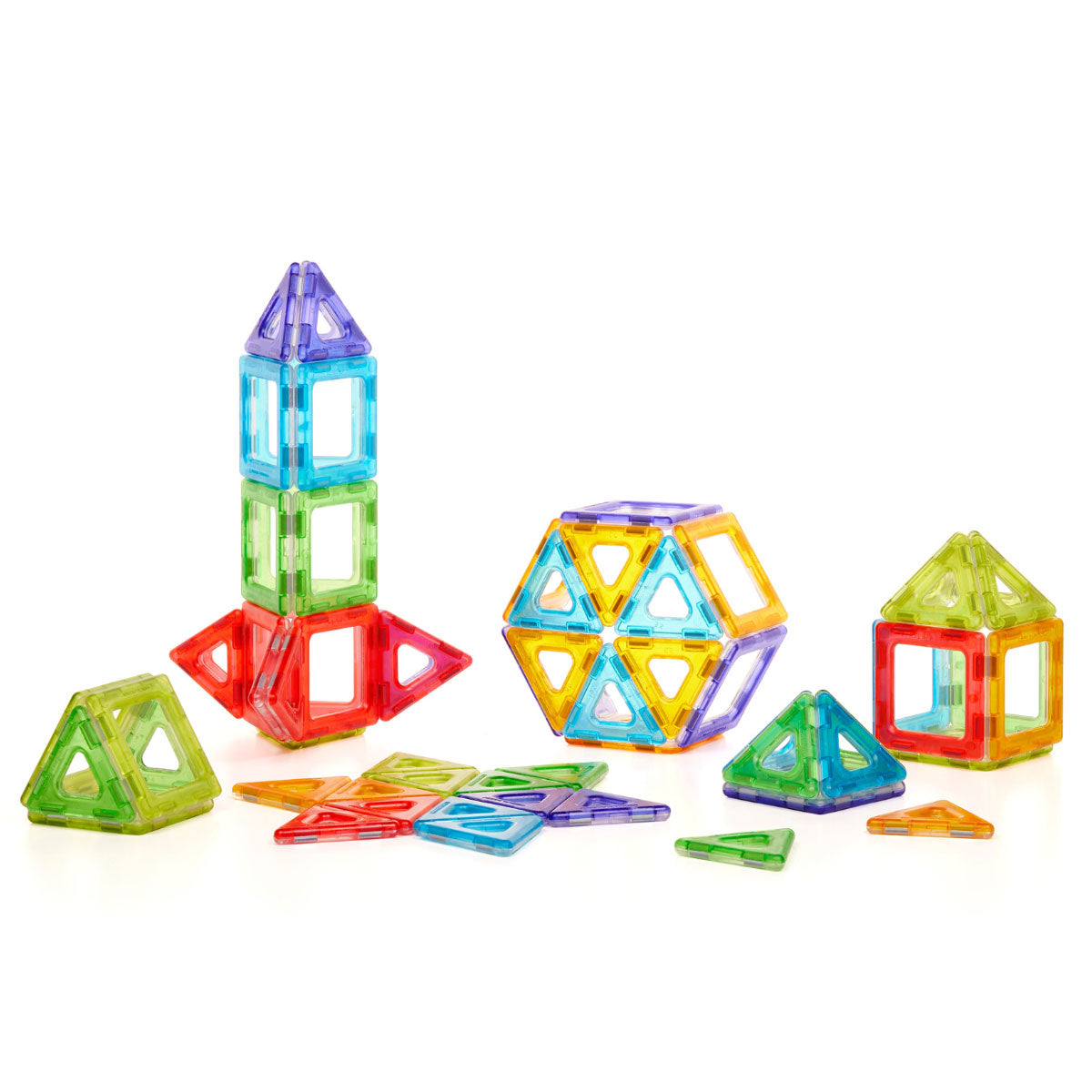 Translucent Magnetic Polydron 64 Piece Set