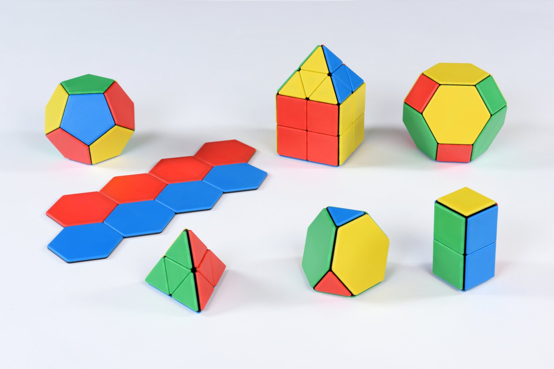 Polydron Patterns Solid Magnetic Polydron Essential Shapes Set – Eduplan International
