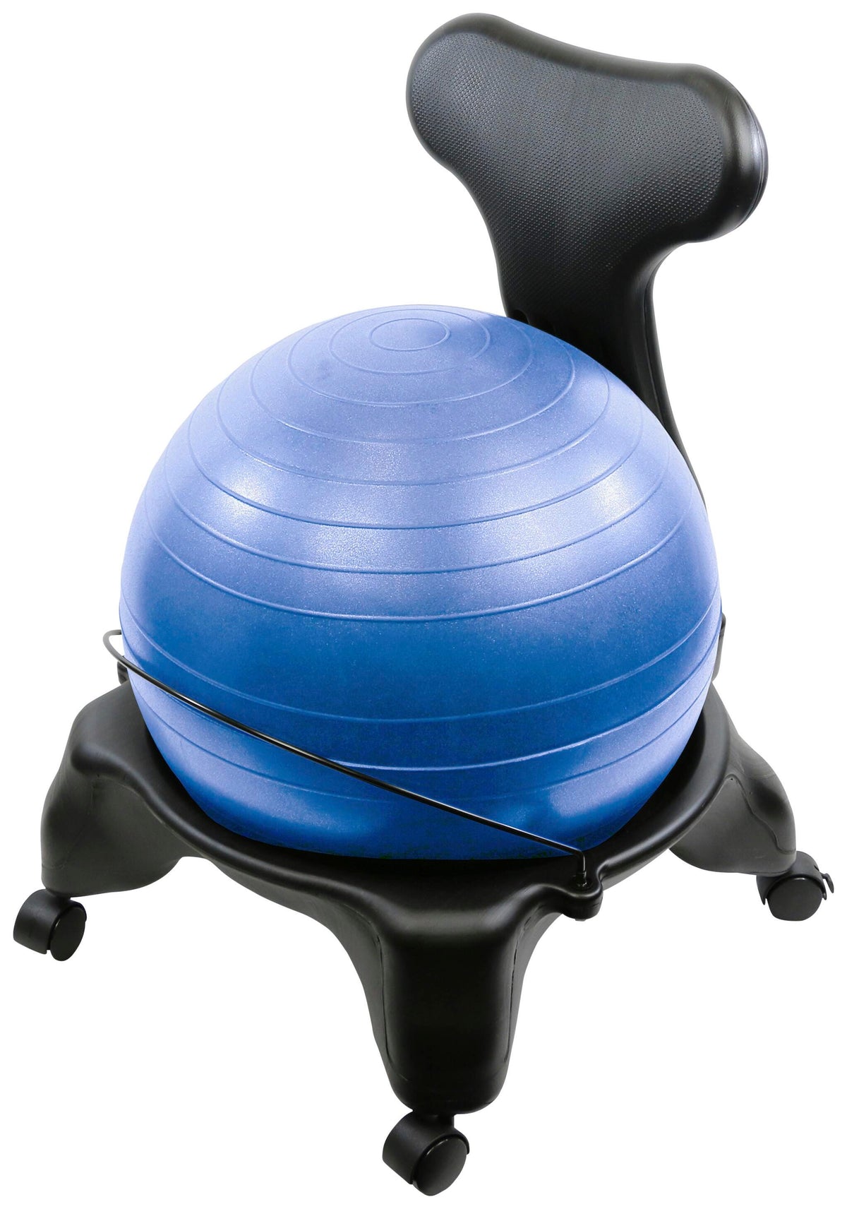 CANDO BALL CHAIR - WITH BACK - 22 INCH - SPECIFY SEAT COLOR