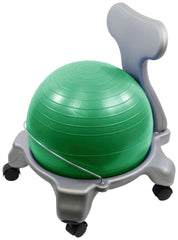 FABRICATION ENTERPRISES INC - CANDO BALL CHAIR WITH BACK - 23 X 20 X 15 IN - SPECIFY SEAT COLOR