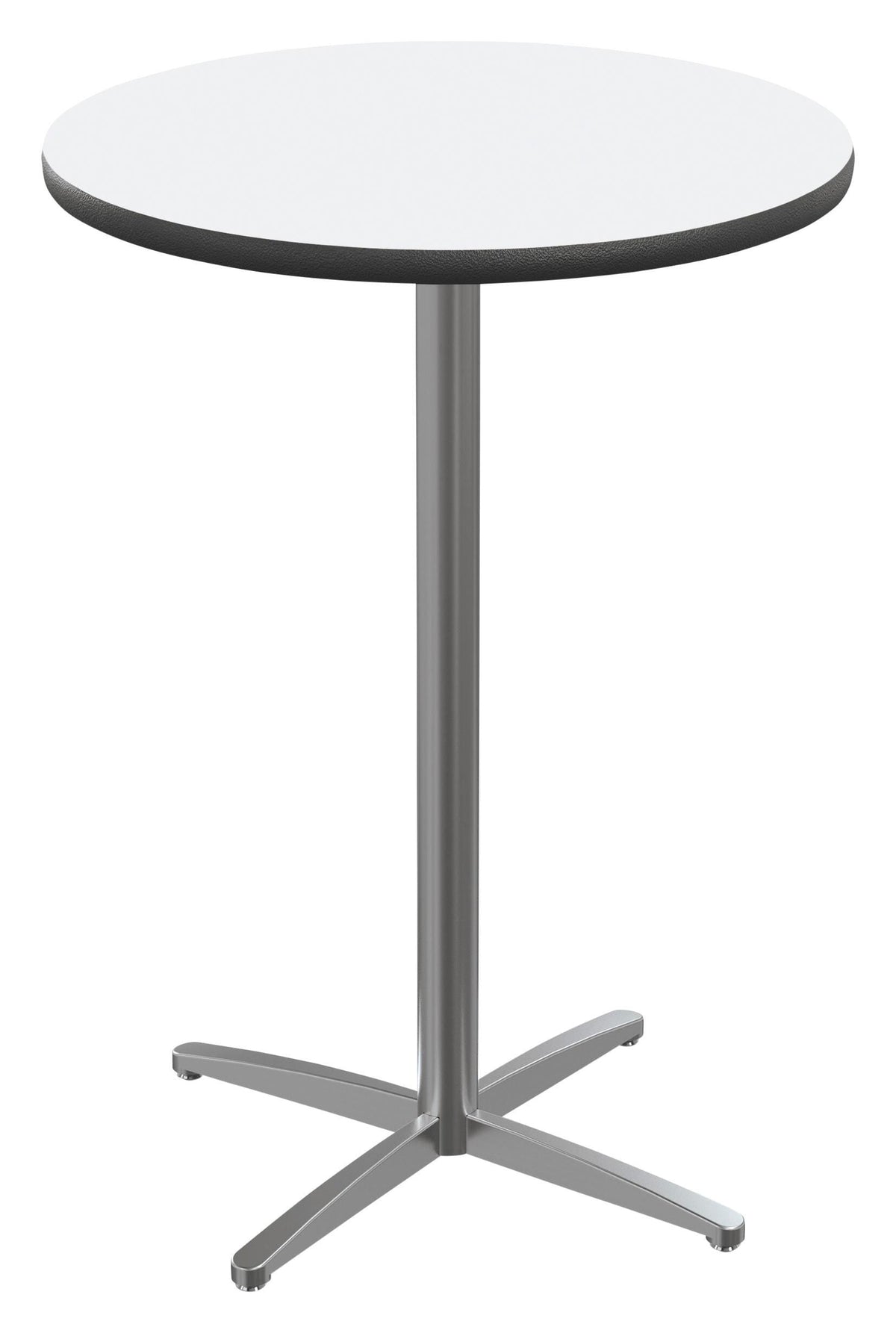 CAFETERIA TABLE - CLASSROOM SELECT - CAFE/BISTRO - ROUND - 24 W X 24 D IN - 42 INCH - MARKERBOARD - SPECIFY TOP COLOR - T-MOLD - SPECIFY EDGE COLOR - X-STYLE - SPECIFY FRAME COLOR