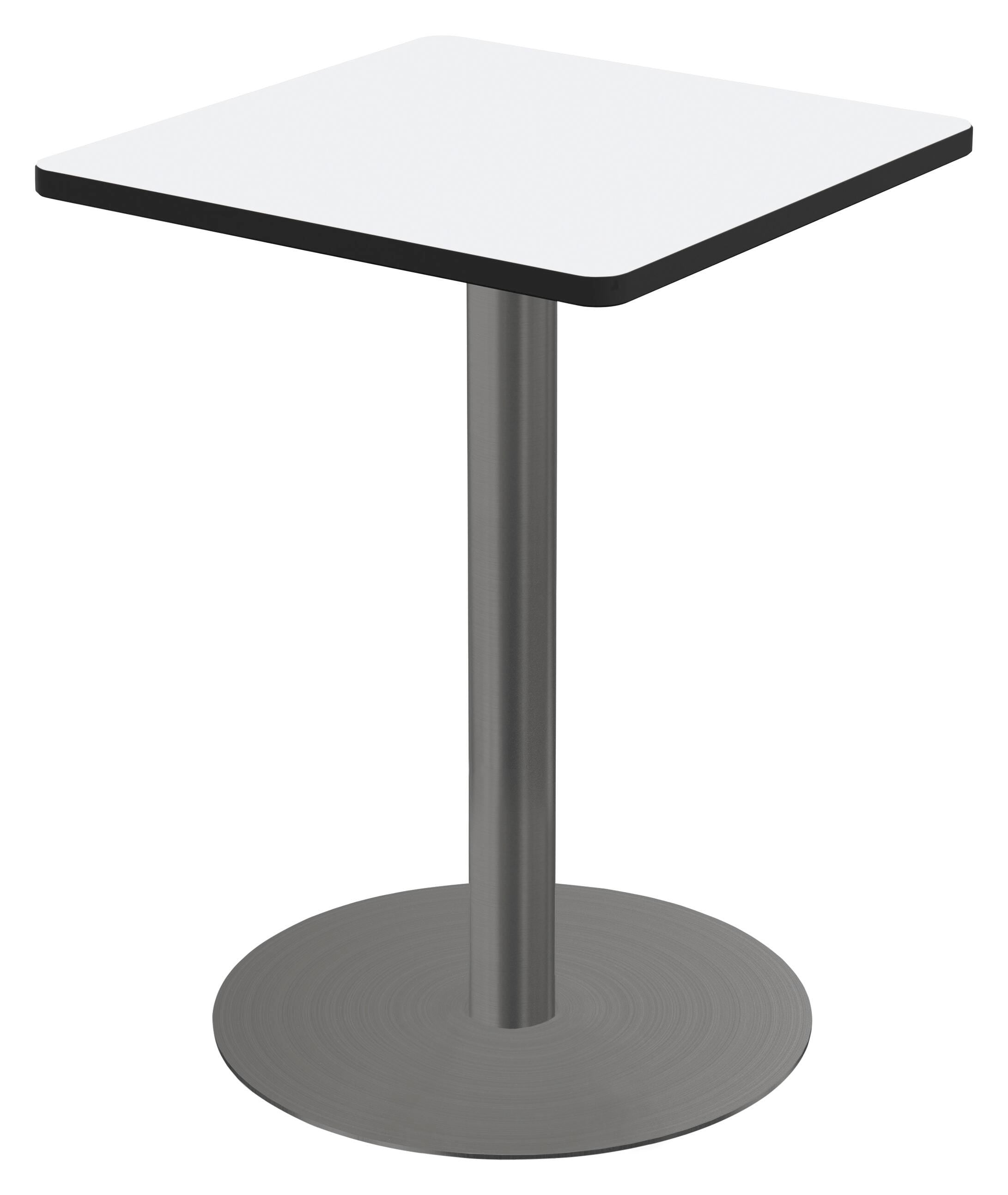 CAFETERIA TABLE - CLASSROOM SELECT - CAFE/BISTRO - SQUARE - 34 W X 34 D IN - 42 INCH - MARKERBOARD - SPECIFY TOP COLOR - T-MOLD - SPECIFY EDGE COLOR - ROUND - SPECIFY FRAME COLOR