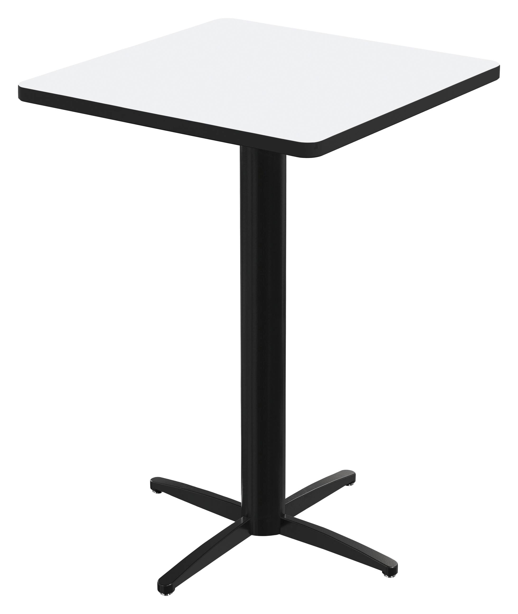 CAFETERIA TABLE - CLASSROOM SELECT - CAFE/BISTRO - SQUARE - 30 W X 30 D IN - 42 INCH - MARKERBOARD - SPECIFY TOP COLOR - T-MOLD - SPECIFY EDGE COLOR - X-STYLE - SPECIFY FRAME COLOR