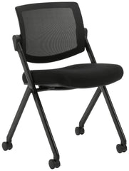 CHAIR - GLOBAL INDUSTRIES ARMLESS MESH BACK FLIP SEAT NESTING CHAIR