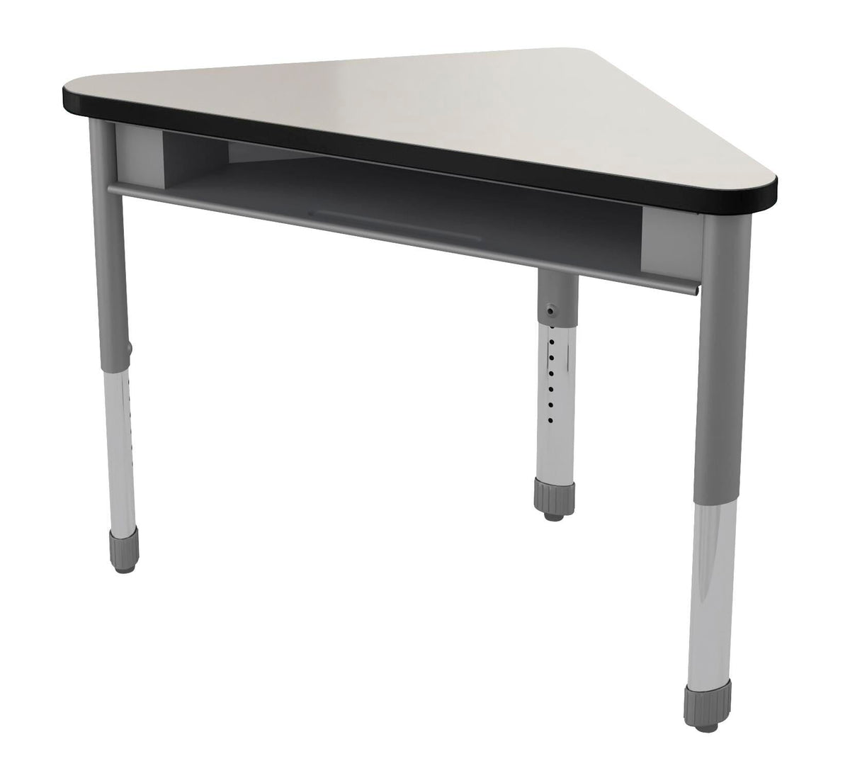 DESK - CLASSROOM SELECT - CONCORD - TRIANGLE - 41 W X 23-1/2 D - LAMINATE - LOCKEDGE - SPECIFY TOP COLOR - SPECIFY EDGE COLOR - BOOKBOX