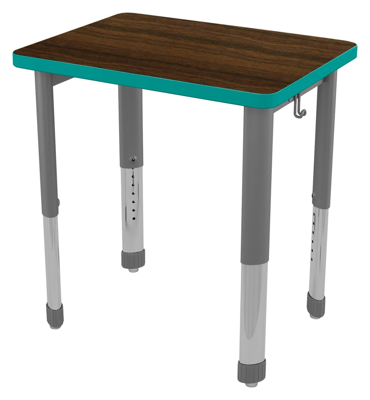 DESK - CLASSROOM SELECT - CONCORD - RECTANGLE - 27 W X 20 D - LAMINATE - T-MOLD - SPECIFY TOP COLOR - SPECIFY EDGE COLOR - TOTE RAILS