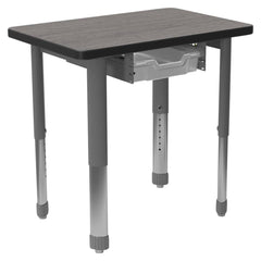 DESK - CLASSROOM SELECT - CONCORD - RECTANGLE - 27 W X 20 D - LAMINATE - LOCKEDGE - SPECIFY TOP COLOR - SPECIFY EDGE COLOR - TOTE RAILS