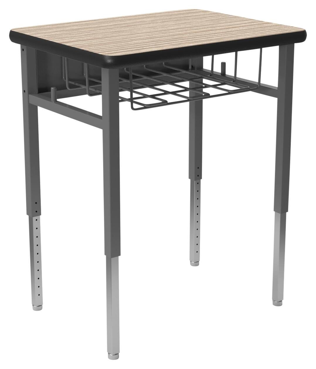 DESK - CLASSROOM SELECT - ADVOCATE SERIES DESK - 4-LEG SINGLE STUDENT - 26 W X 20 D - LAMINATE - LOCKEDGE - SPECIFY TOP COLOR - SPECIFY EDGE COLOR - BOOKBOX - SPECIFY BOOKBOX TYPE