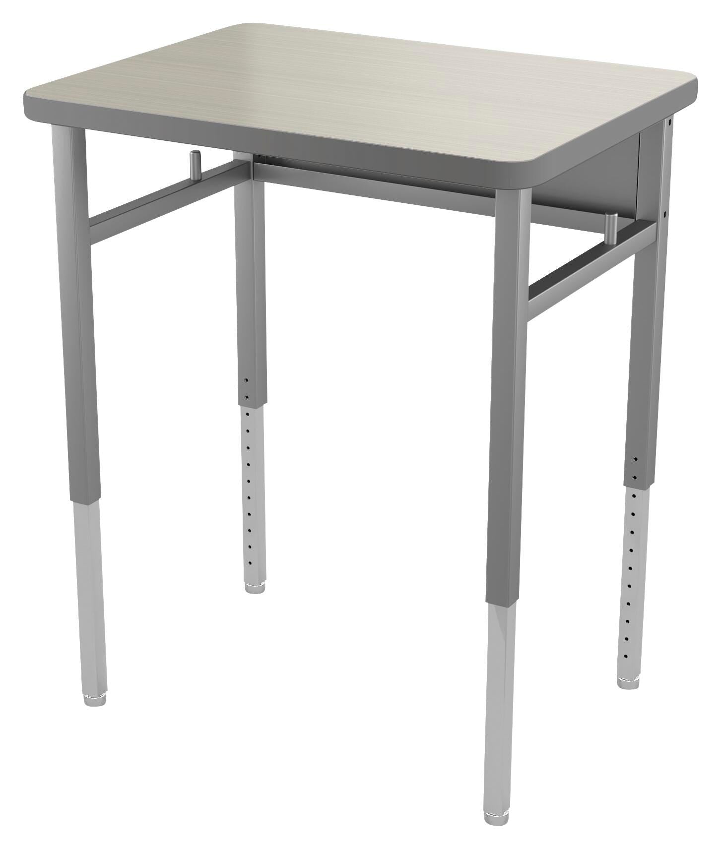 DESK - CLASSROOM SELECT - ADVOCATE SERIES DESK - 4-LEG SINGLE STUDENT - 26 W X 20 D - LAMINATE - T-MOLD - SPECIFY TOP COLOR - SPECIFY EDGE COLOR - NONE