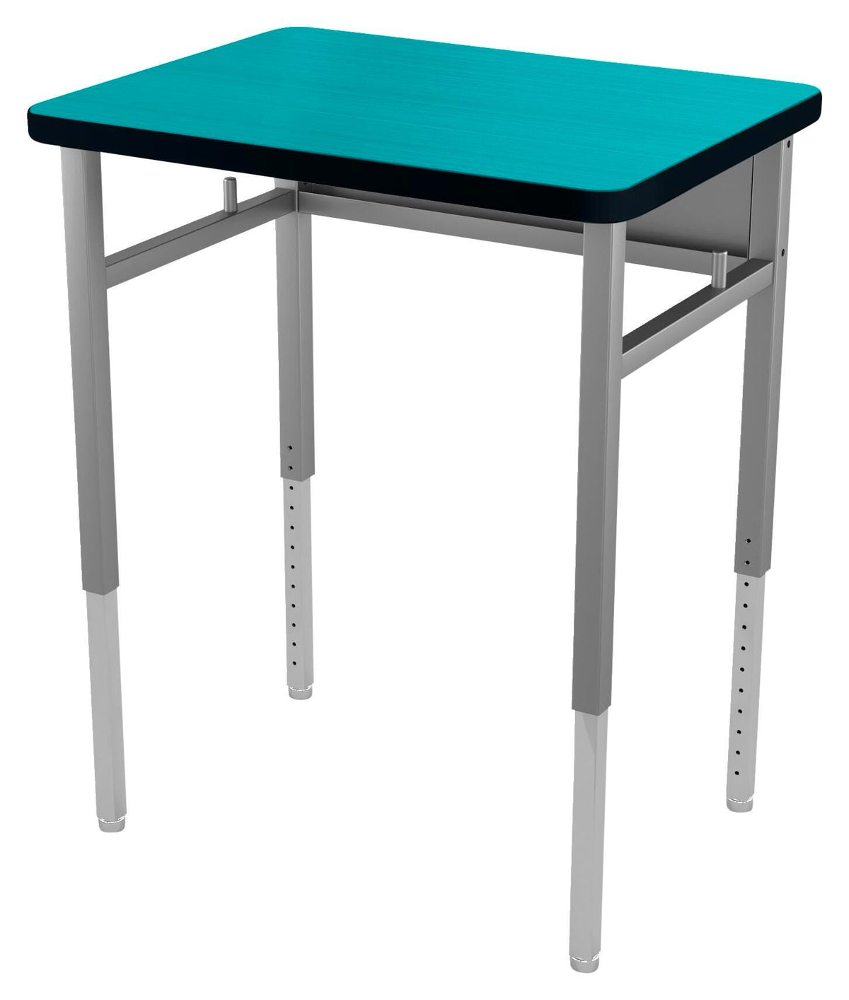 DESK - CLASSROOM SELECT - ADVOCATE SERIES DESK - 4-LEG SINGLE STUDENT - 26 W X 20 D - LAMINATE - T-MOLD - SPECIFY TOP COLOR - SPECIFY EDGE COLOR - TOTE RAILS