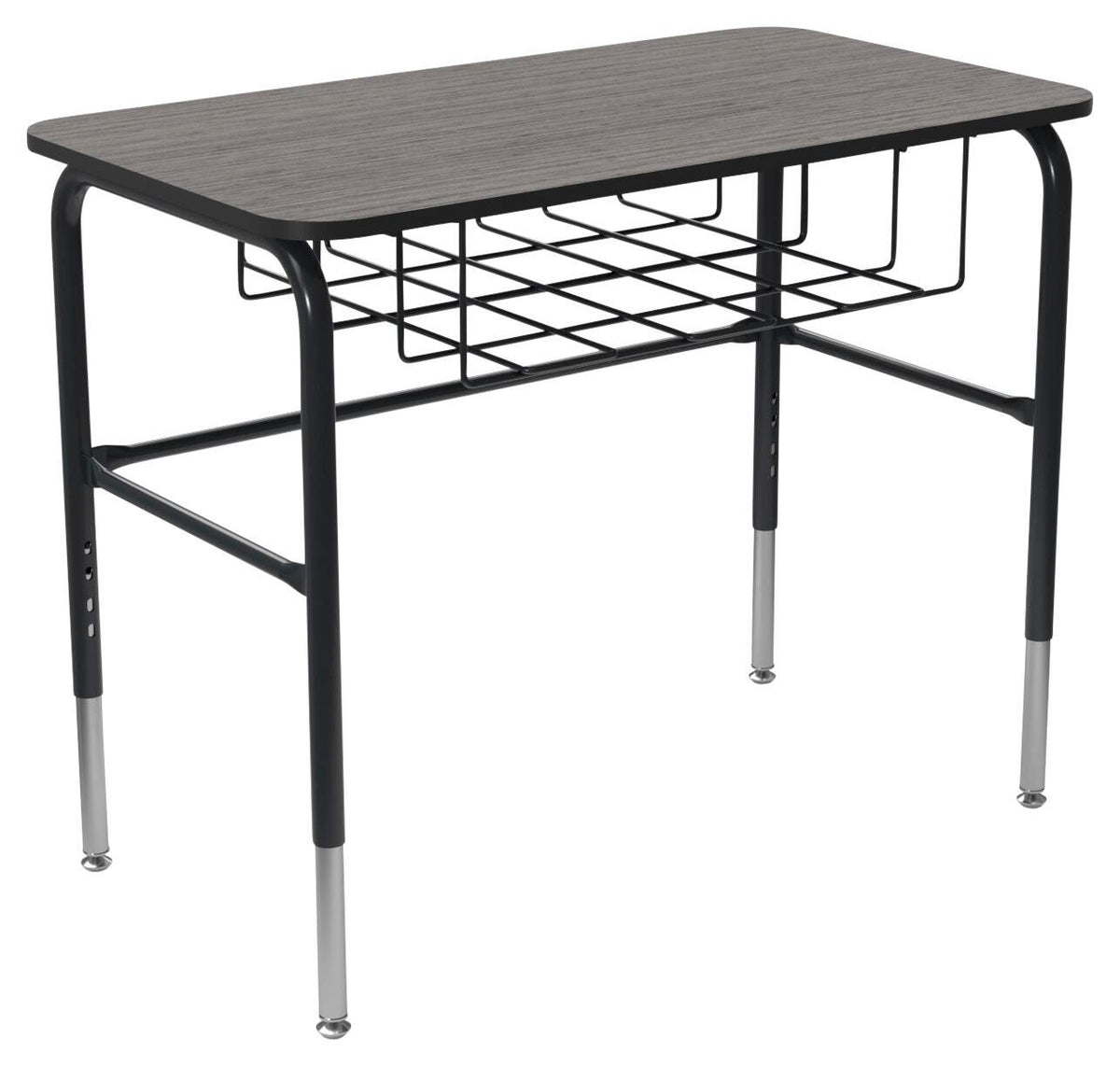 DESK - CLASSROOM SELECT - ROYAL SEATING 1600 STUDY TOP DESK - 20 X 36 IN - LAMINATE - T-MOLD - SPECIFY TOP COLOR - SPECIFY EDGE COLOR - WIRE BOOKRACK