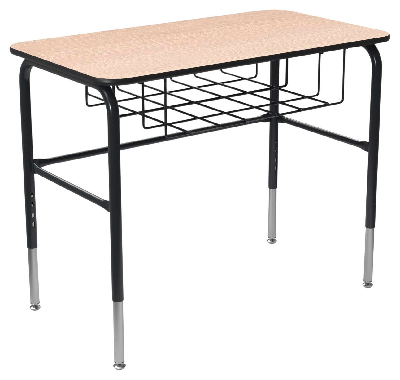 DESK - CLASSROOM SELECT - ROYAL SEATING 1600 STUDY TOP DESK - 20 X 36 IN - LAMINATE - LOCKEDGE - SPECIFY TOP COLOR - SPECIFY EDGE COLOR - WIRE BOOKRACK