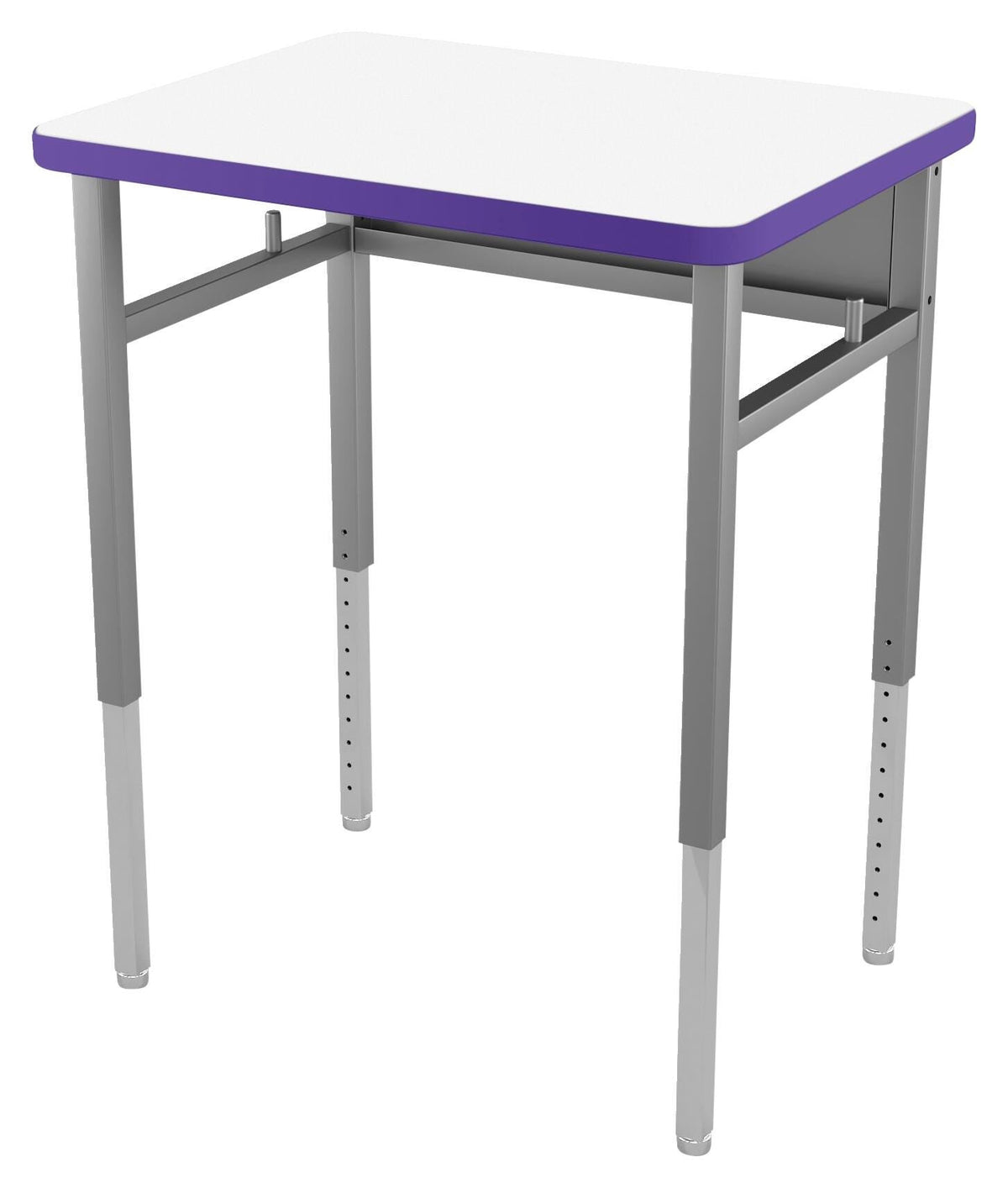 DESK - CLASSROOM SELECT - ADVOCATE SERIES DESK - 4-LEG SINGLE STUDENT - 26 W X 20 D - MARKERBOARD - T-MOLD - SPECIFY TOP COLOR - SPECIFY EDGE COLOR - NONE