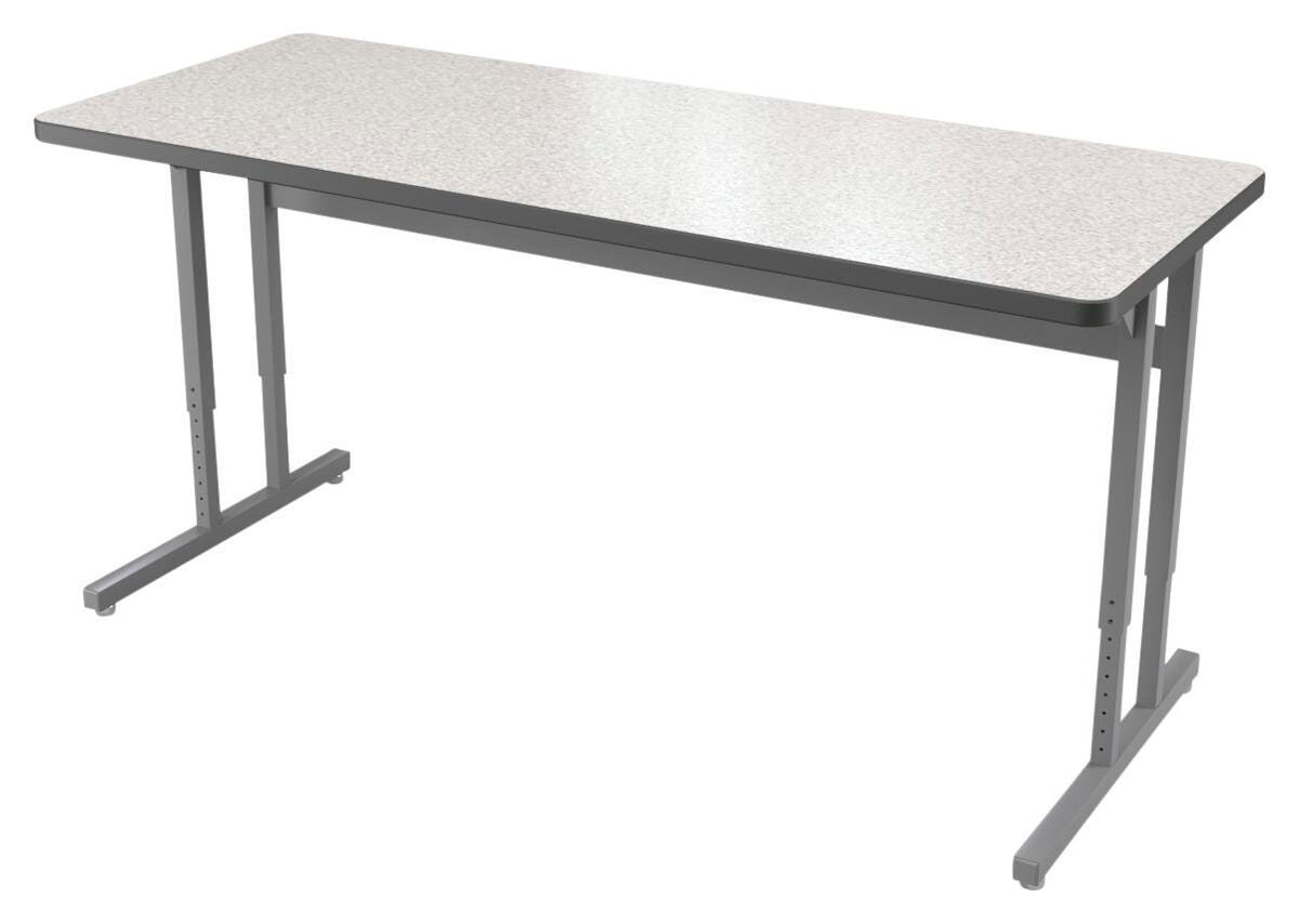 DESK - CLASSROOM SELECT - ADVOCATE SERIES DESK - PEDESTAL LEG TWO STUDENT - 48 W X 20 D IN - LAMINATE - T-MOLD - SPECIFY TOP COLOR - SPECIFY EDGE COLOR - NONE