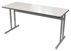 DESK - CLASSROOM SELECT - ADVOCATE SERIES DESK - PEDESTAL LEG TWO STUDENT - 48 W X 20 D IN - LAMINATE - T-MOLD - SPECIFY TOP COLOR - SPECIFY EDGE COLOR - NONE