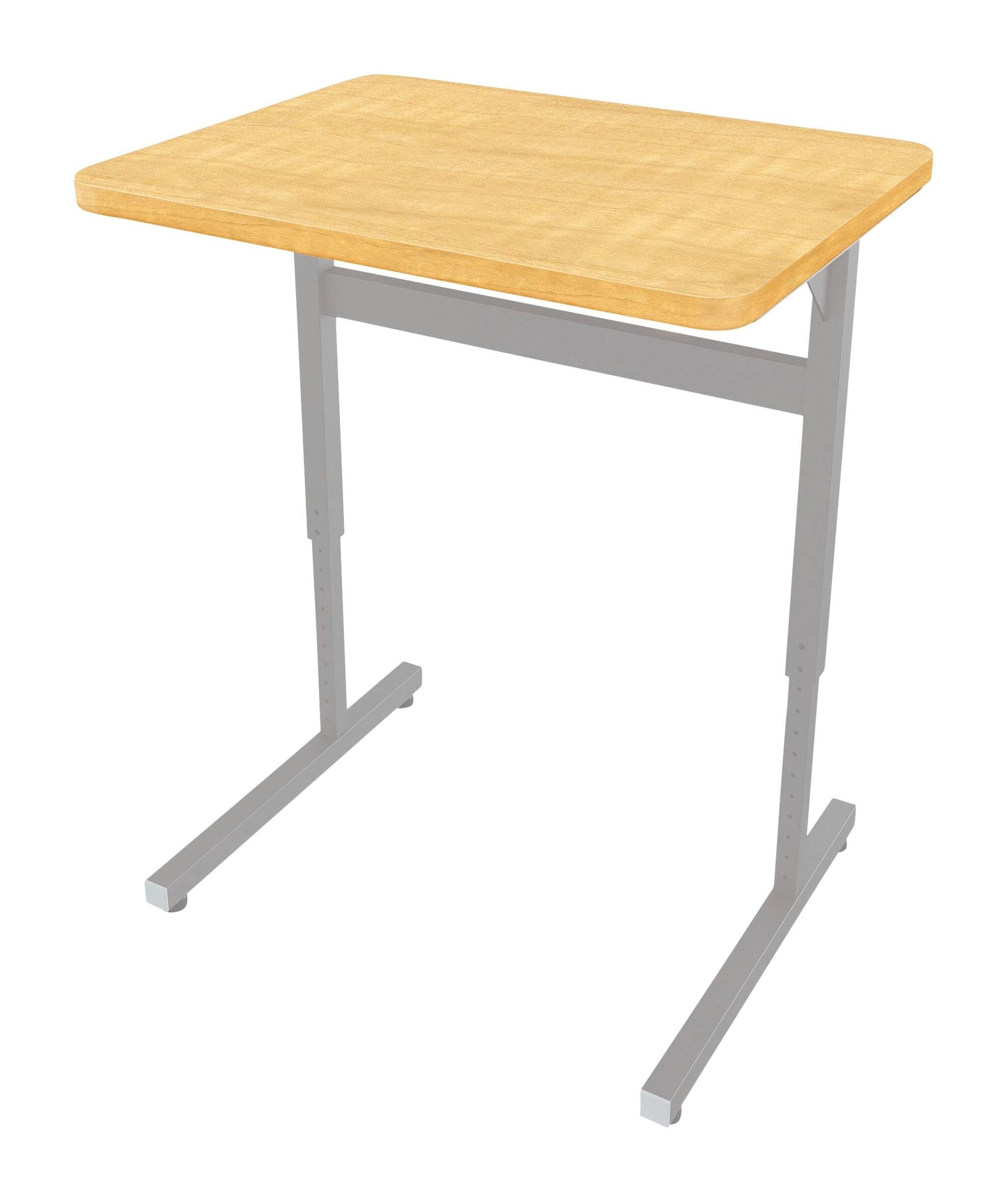 DESK - CLASSROOM SELECT - ADVOCATE SERIES DESK - PEDESTAL LEG STANDING HEIGHT SINGLE STUDENT - 26 W X 20 D - HARD PLASTIC - NONE - SPECIFY TOP COLOR - BOOKBOX - SPECIFY BOOKBOX TYPE