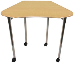 DESK - CLASSROOM SELECT - CONTEMPORARY COLLABORATION - OCTAGON 30 W X 21 D - 22-30 INCH ADJUSTABLE HEIGHT - HARD PLASTIC - NONE - SPECIFY TOP COLOR - BOOKBOX - SPECIFY BOOKBOX TYPE - CASTER