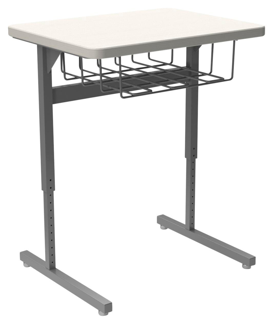 DESK - CLASSROOM SELECT - ADVOCATE SERIES DESK - PEDESTAL LEG SINGLE STUDENT - 26 W X 20 D - HARD PLASTIC - NONE - SPECIFY TOP COLOR - BOOKBOX - SPECIFY BOOKBOX TYPE