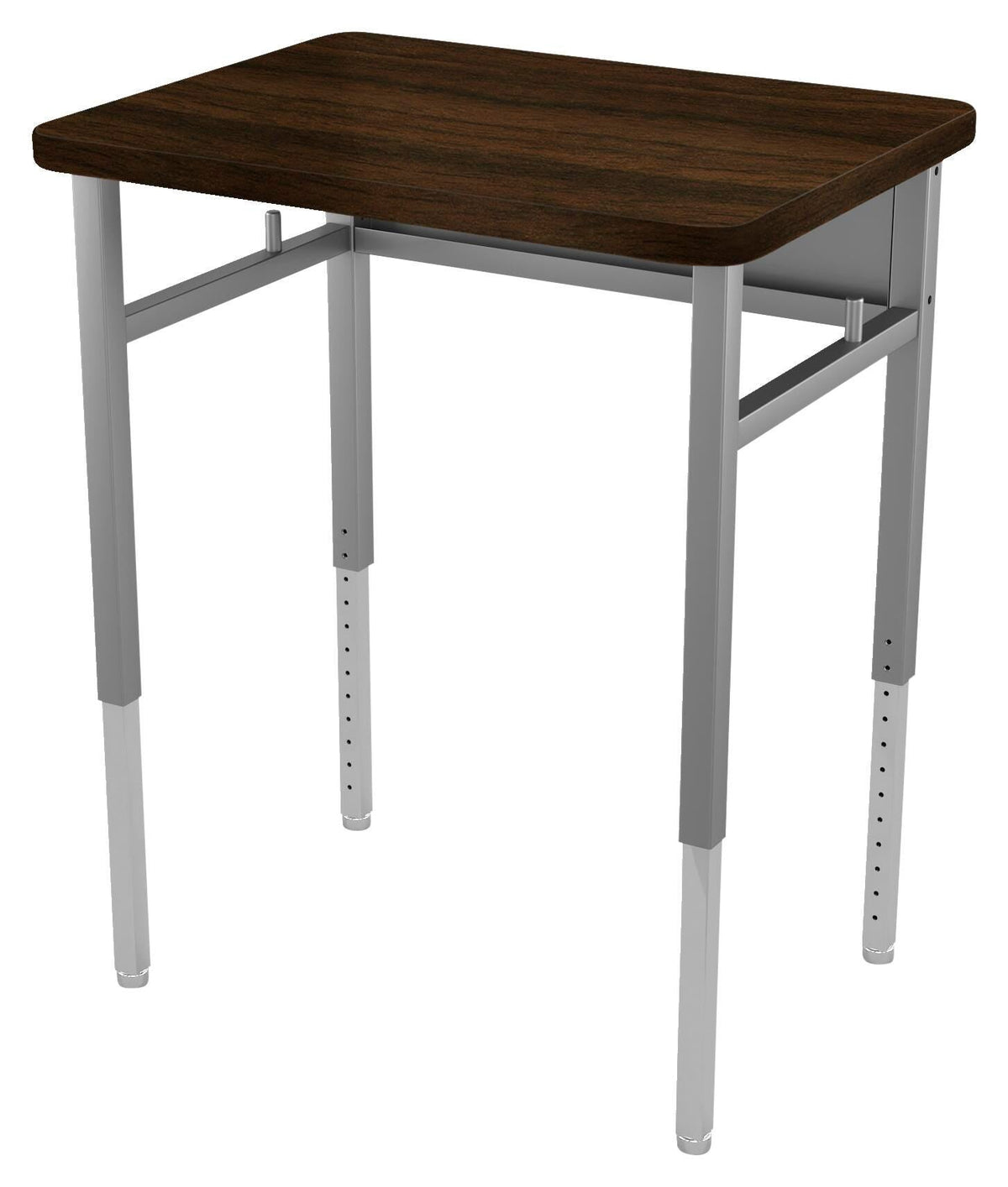 DESK - CLASSROOM SELECT - ADVOCATE SERIES DESK - 4-LEG SINGLE STUDENT - 26 W X 20 D - HARD PLASTIC - NONE - SPECIFY TOP COLOR - TOTE RAILS